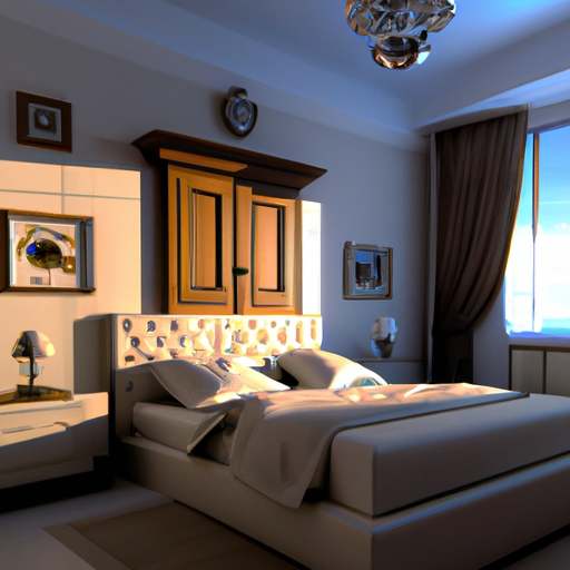 תמונה 3: חדר שינה מואר להפליא עם איזון מושלם בין אור טבעי ומלאכותי
