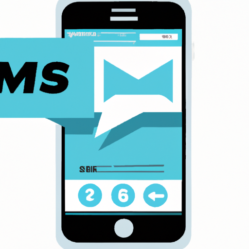 איור של טלפון נייד שמקבל SMS שיווקי