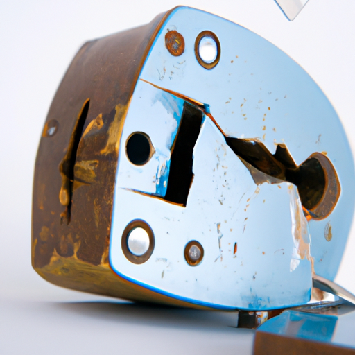 תמונה המציגה מנעול שבור, המסמל את אבטחת הבית שנפגעת